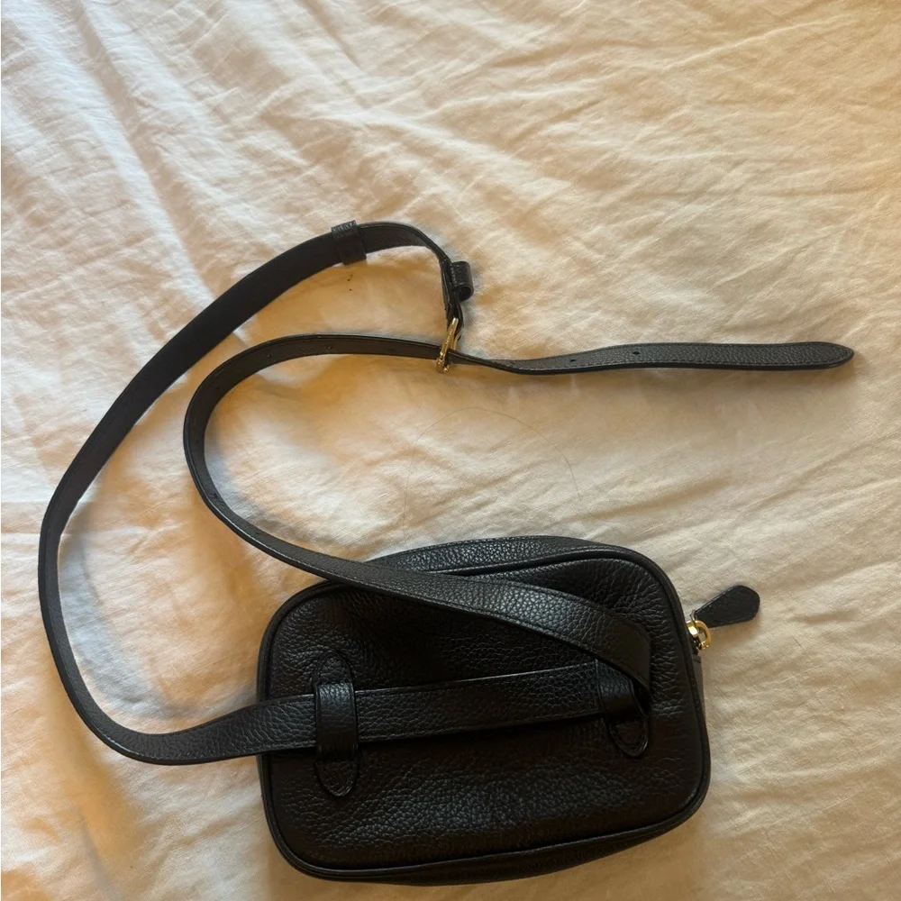 Coach Black Pebbled Leather Zip Belt Bag - Picture 3 of 6